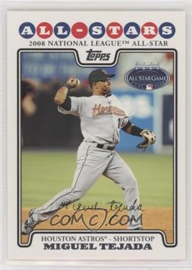 2008 Topps Updates & Highlights - [Base] #UH28 - All-Stars - Miguel Tejada