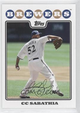 2008 Topps Updates & Highlights - [Base] #UH300 - CC Sabathia