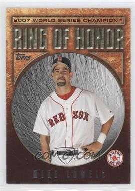 2008 Topps Updates & Highlights - Ring of Honor World Series Champions #RH-ML - Mike Lowell