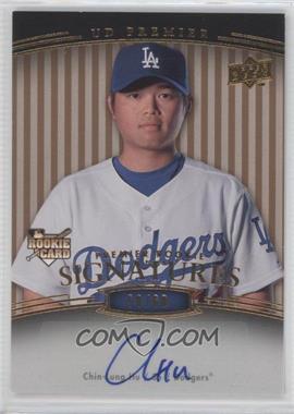 2008 UD Premier - [Base] - Bronze Parallel 2 #218 - Premier Rookie Signatures - Chin-Lung Hu /60