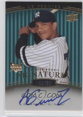 2008 UD Premier - [Base] - Teal Parallel 1 #214 - Premier Rookie Signatures - Alberto Gonzalez /50