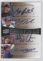 Matt Holliday, Troy Tulowitzki, Garrett Atkins, Jeff Baker #/10