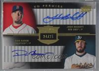 Dan Haren, Josh Beckett [Noted] #/25