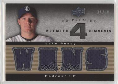 2008 UD Premier - Premier Remnants 4 #PR4-JP.2 - Jake Peavy (WINS) /50