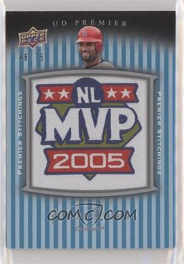 2008 UD Premier - Premier Stitchings #PSTI-AP - Albert Pujols /75