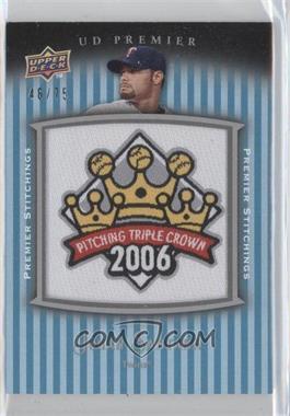 2008 UD Premier - Premier Stitchings #PSTI-JS - Johan Santana /75