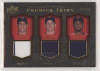 Joe Mauer, Justin Morneau, Johan Santana #/33