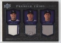 Matt Holliday, Garrett Atkins, Troy Tulowitzki #/50