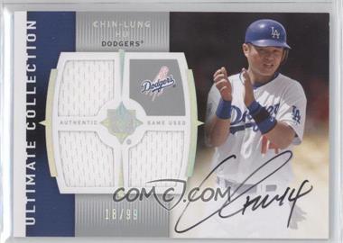 2008 Ultimate Collection - Triple Memorabilia Autographs #UM-CH - Chin-Lung Hu /99