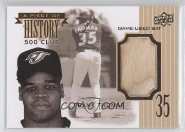 2008 Upper Deck - A Piece of History 500 Homerun Club #500HR-FT - Frank Thomas