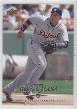 2008 Upper Deck - [Base] - Gold Foil #777 - Team Checklist - Miguel Cabrera /99