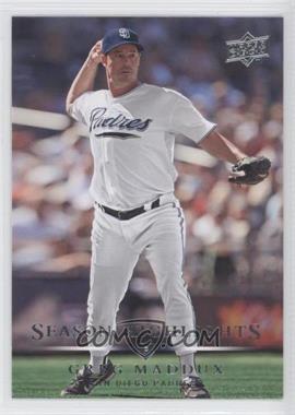 2008 Upper Deck - [Base] #738 - Season Highlights - Greg Maddux