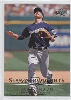 2008 Upper Deck - [Base] #748 - Season Highlights - Ryan Braun