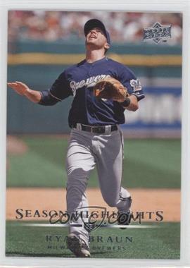 2008 Upper Deck - [Base] #748 - Season Highlights - Ryan Braun