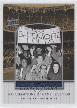 2008 Upper Deck - Multi-Product Insert Historical Moments #2835HM - NFL Championship Game 12/28/1958