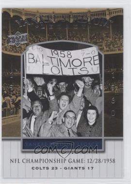 2008 Upper Deck - Multi-Product Insert Historical Moments #2835HM - NFL Championship Game 12/28/1958