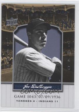 2008 Upper Deck - Multi-Product Insert Yankee Stadium Legacy #YSL1043 - Joe DiMaggio