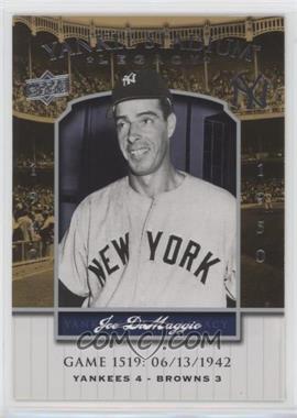 2008 Upper Deck - Multi-Product Insert Yankee Stadium Legacy #YSL1519 - Joe DiMaggio