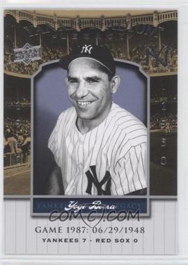 2008 Upper Deck - Multi-Product Insert Yankee Stadium Legacy #YSL1987 - Yogi Berra