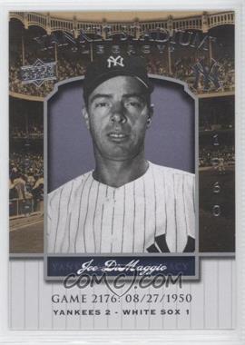 2008 Upper Deck - Multi-Product Insert Yankee Stadium Legacy #YSL2176 - Joe DiMaggio