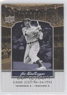 2008 Upper Deck - Multi-Product Insert Yankee Stadium Legacy #YSL2223 - Joe DiMaggio