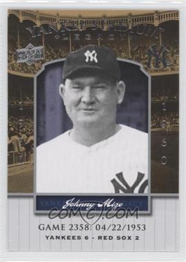 2008 Upper Deck - Multi-Product Insert Yankee Stadium Legacy #YSL2358 - Johnny Mize