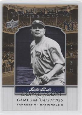 2008 Upper Deck - Multi-Product Insert Yankee Stadium Legacy #YSL244 - Babe Ruth