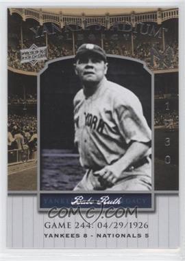 2008 Upper Deck - Multi-Product Insert Yankee Stadium Legacy #YSL244 - Babe Ruth