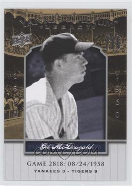 2008 Upper Deck - Multi-Product Insert Yankee Stadium Legacy #YSL2818 - Gil McDougald