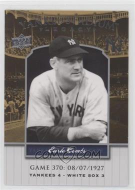 2008 Upper Deck - Multi-Product Insert Yankee Stadium Legacy #YSL370 - Earle Combs