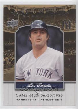 2008 Upper Deck - Multi-Product Insert Yankee Stadium Legacy #YSL4420 - Lou Piniella