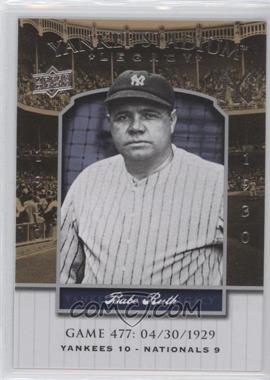 2008 Upper Deck - Multi-Product Insert Yankee Stadium Legacy #YSL477 - Babe Ruth
