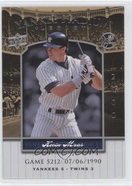 2008 Upper Deck - Multi-Product Insert Yankee Stadium Legacy #YSL5212 - Kevin Maas