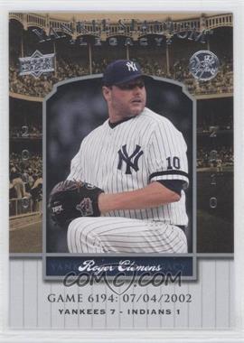 2008 Upper Deck - Multi-Product Insert Yankee Stadium Legacy #YSL6194 - Roger Clemens