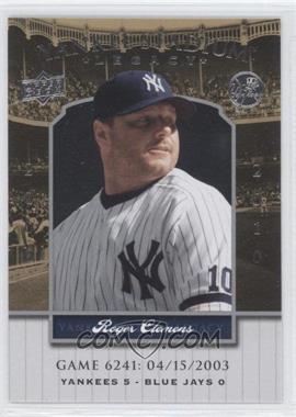 2008 Upper Deck - Multi-Product Insert Yankee Stadium Legacy #YSL6241 - Roger Clemens