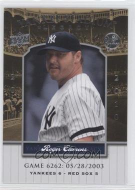 2008 Upper Deck - Multi-Product Insert Yankee Stadium Legacy #YSL6262 - Roger Clemens