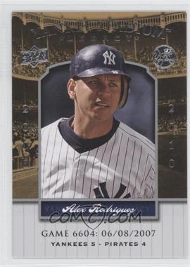 2008 Upper Deck - Multi-Product Insert Yankee Stadium Legacy #YSL6604 - Alex Rodriguez