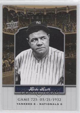 2008 Upper Deck - Multi-Product Insert Yankee Stadium Legacy #YSL725 - Babe Ruth
