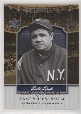 2008 Upper Deck - Multi-Product Insert Yankee Stadium Legacy #YSL914 - Babe Ruth