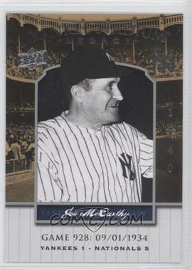 2008 Upper Deck - Multi-Product Insert Yankee Stadium Legacy #YSL928 - Joe McCarthy