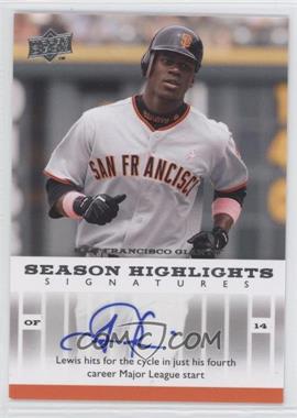 2008 Upper Deck - Season Highlights Signatures #SHS-FL - Fred Lewis