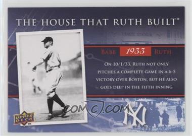 2008 Upper Deck - The House that Ruth Built #HRB-23 - Babe Ruth