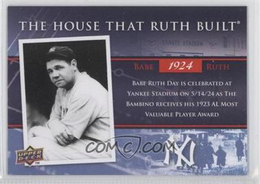 2008 Upper Deck - The House that Ruth Built #HRB-4 - Babe Ruth