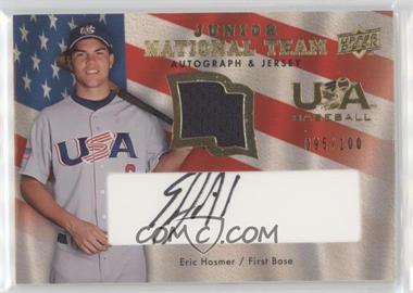 2008 Upper Deck - USA Baseball Junior National Team - Black Ink Jersey Autographs #USJR-EH - Eric Hosmer /100