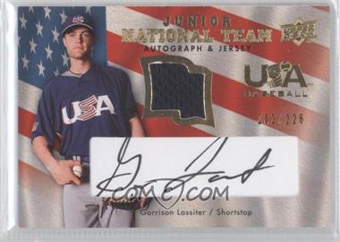 2008 Upper Deck - USA Baseball Junior National Team - Black Ink Jersey Autographs #USJR-GL - Garrison Lassiter /226