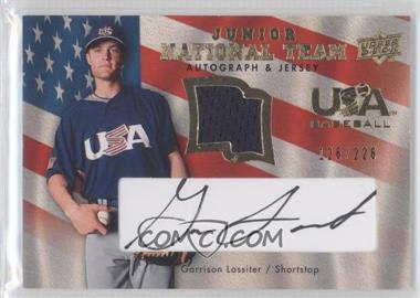 2008 Upper Deck - USA Baseball Junior National Team - Black Ink Jersey Autographs #USJR-GL - Garrison Lassiter /226