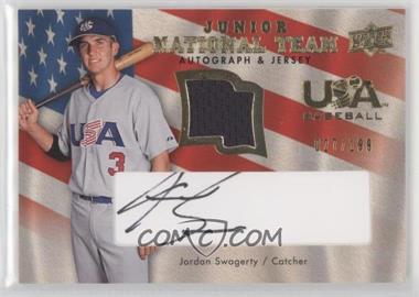 2008 Upper Deck - USA Baseball Junior National Team - Black Ink Jersey Autographs #USJR-JS - Jordan Swagerty /199