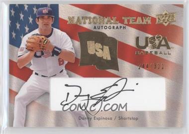 2008 Upper Deck - USA Baseball National Team - Black Ink Autographs #USA-DE - Danny Espinosa /311