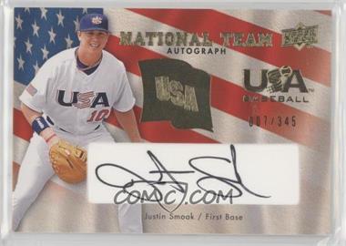 2008 Upper Deck - USA Baseball National Team - Black Ink Autographs #USA-JS - Justin Smoak /345