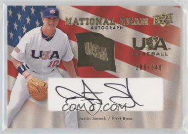 2008 Upper Deck - USA Baseball National Team - Black Ink Autographs #USA-JS - Justin Smoak /345
